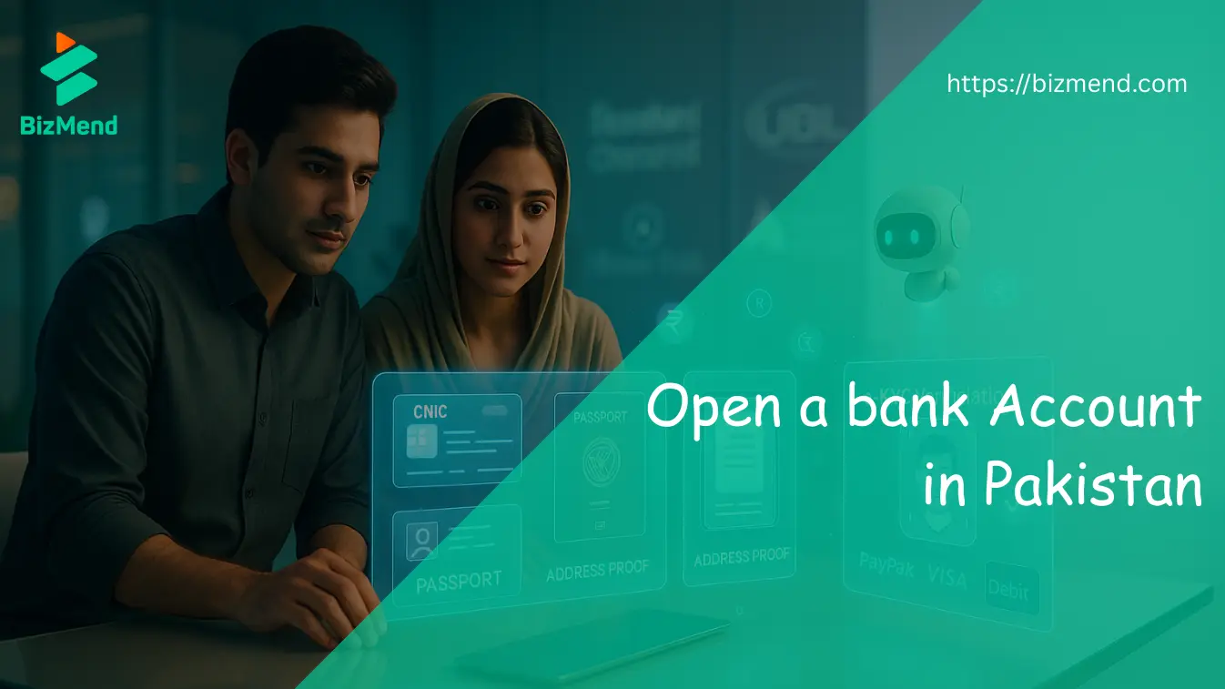 open a bank account in Pakistan